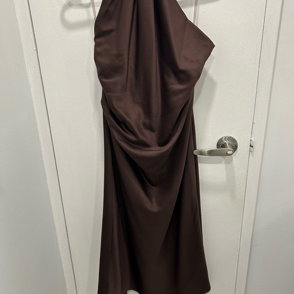 House of CB Chocolate One Shoulder Dress - Picture 3 of 4